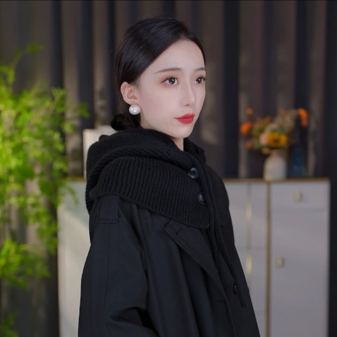 SKU03_颜色_纽扣帽-黑